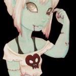 I heart zombie girl - Handc..